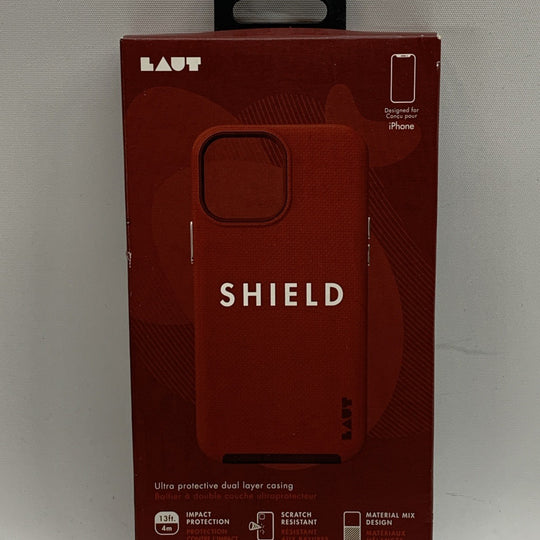 LAUT Shield Series Dual Layer Case for Apple iPhone 12 Pro Max - Crimson Red