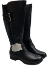 Naturalizer Jessie Women Shoes Wide Calf Riding Boot Black Size 7.5M F8467L1002