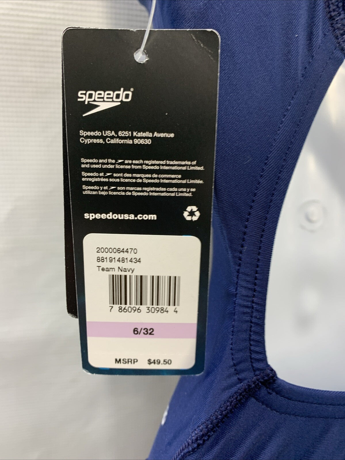 Speedo Women's ProLT One-Piece Swimsuit Speedo Navy Size 6/32 Swimwear Pull On