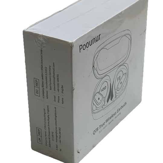 Poounar Q78 True Wireless Sport earbuds Black 5.3 Hi-Fi Sports Running 10~10dbm