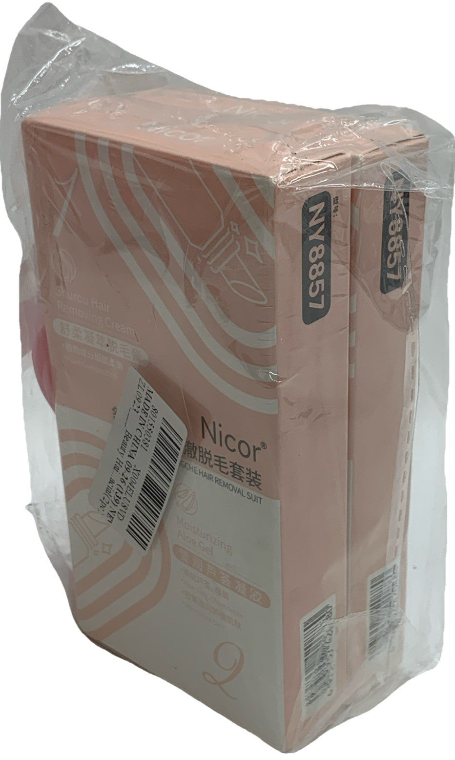 Nicor Shurou Hair Removing Cream with Moisturizing Aloe Gel NY8857 - Lot Of 2