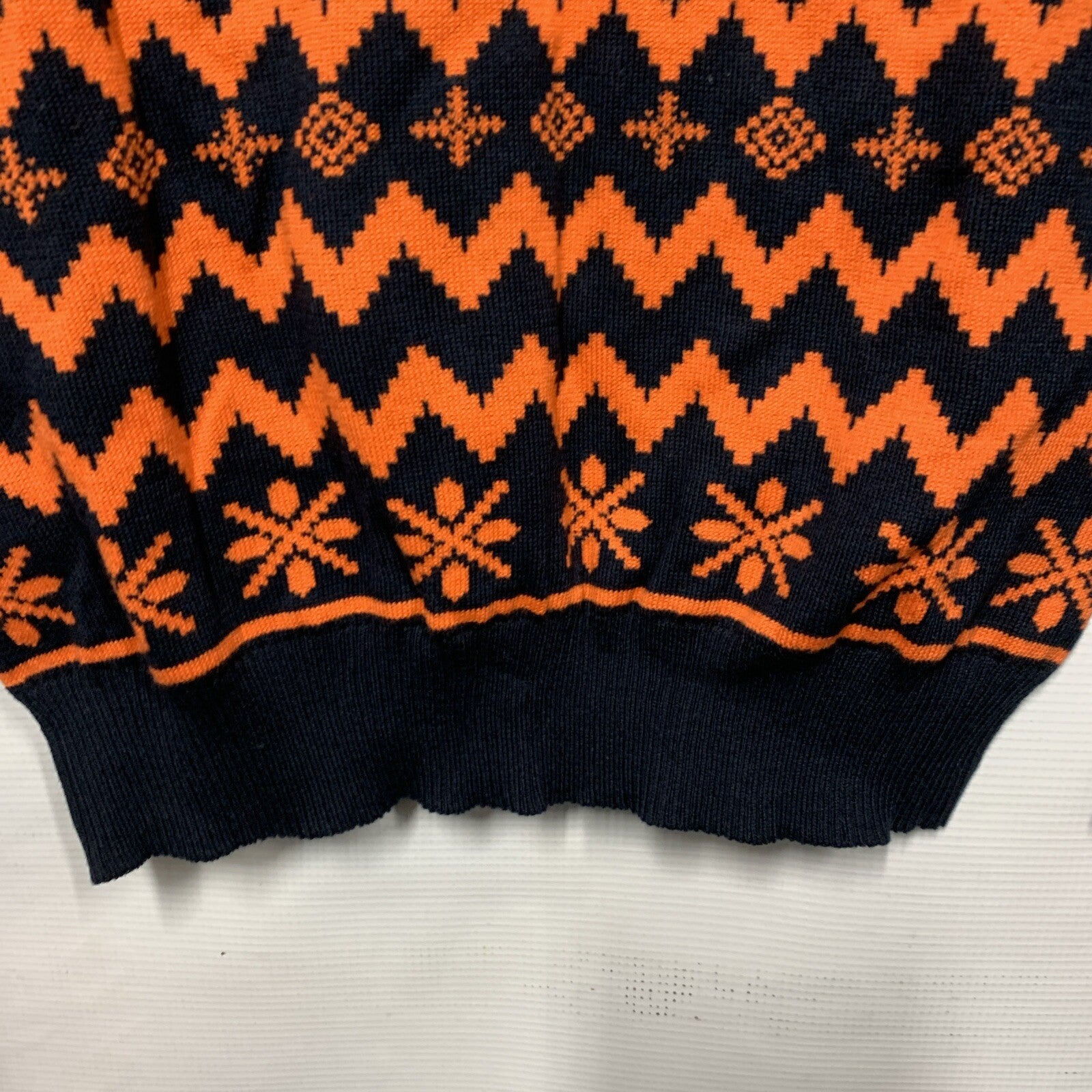 Womens NFL Chicago Bears Ugly Sweater Holiday V-Neck Small Christmas Long Sleeve