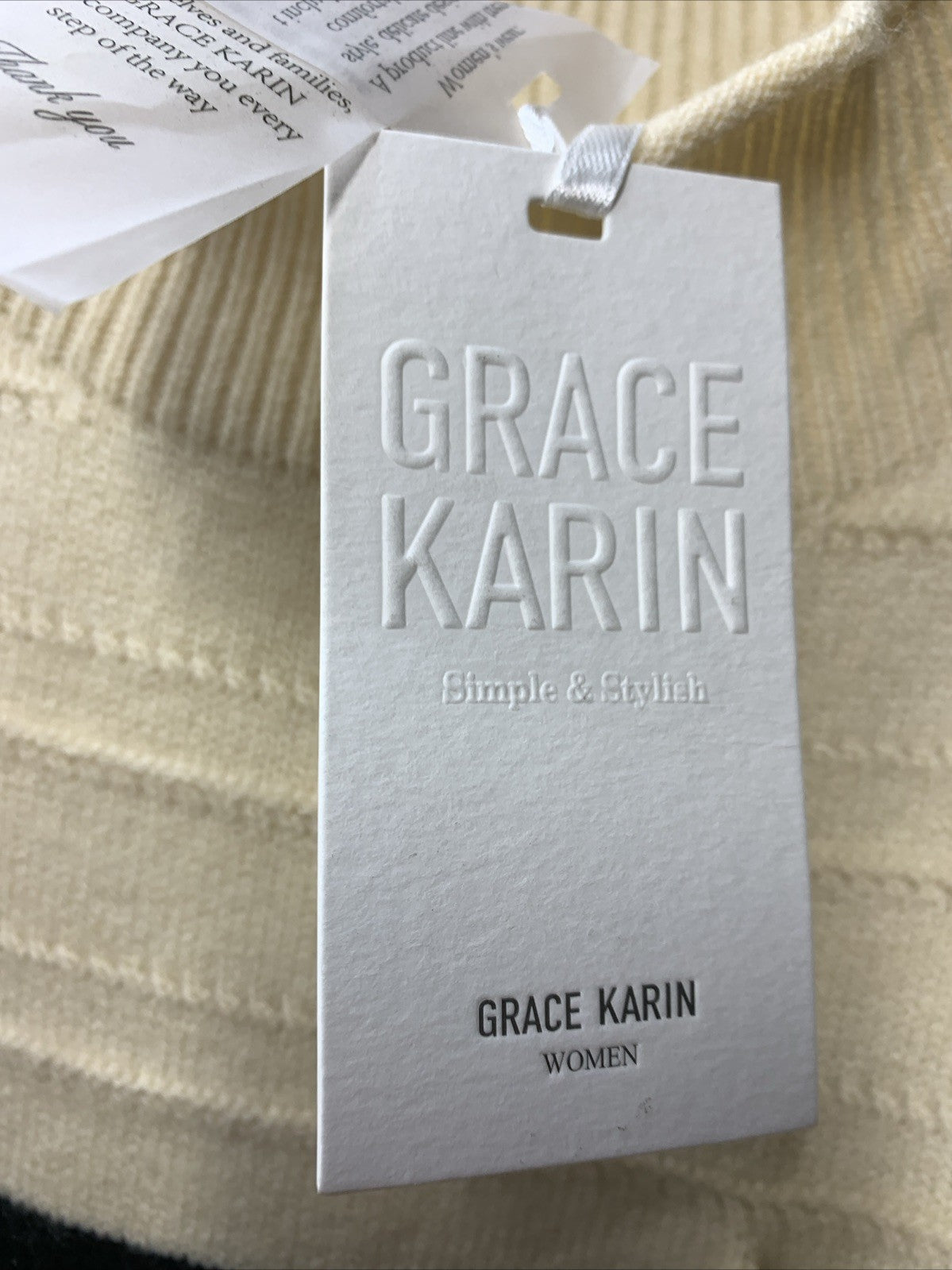 Grace Karin Womens Striped Sweater Vest Casual Cap Sleeve Knit Summer Size XL