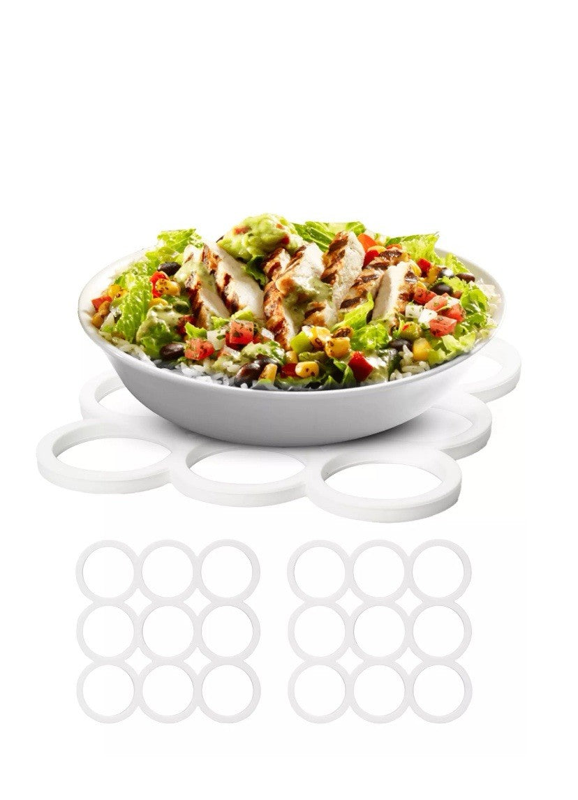 Silicone Trivets for Hot Pots and Pans Set of 3 - Heavy Duty Heat Resistant