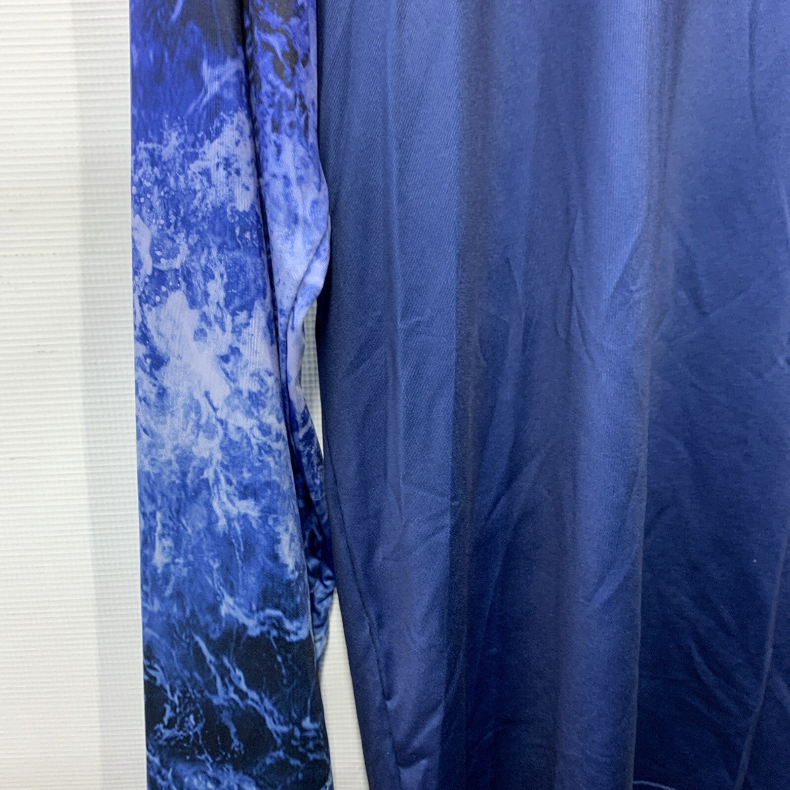 Guy Harvey Men's Deep Blue Shirt Raglan Sun Protection Long Sleeve T-shirt Large