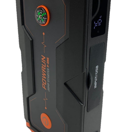 Powerun P-One 2000A Portable 12V Car Battery Jump Starter W/Device Charging Port