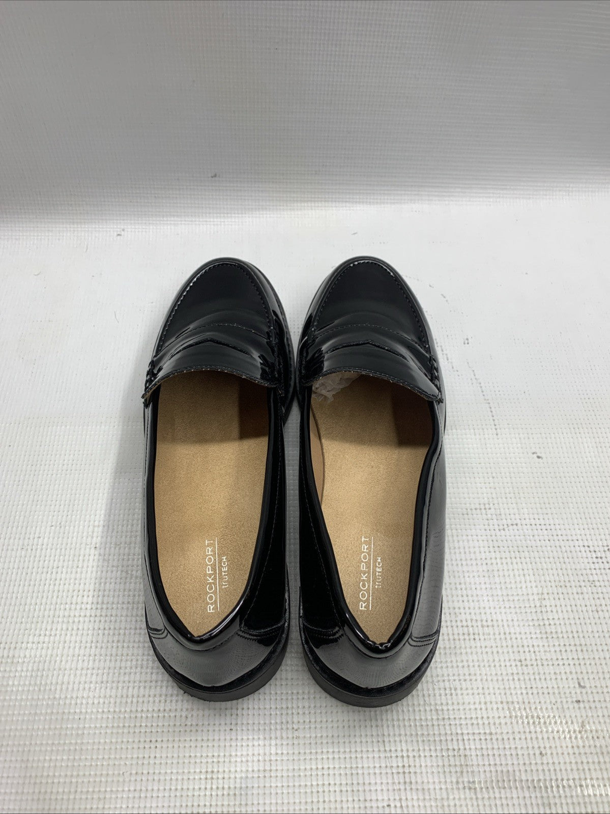 Rockport Kacey Penny Loafer Shoes Black Patent Leather US Womens 8.5 Pull-On