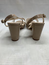Touch Ups Women's Harmon Block Heeled Sandal Nude Size 9M Buckle Open Toe 4675M