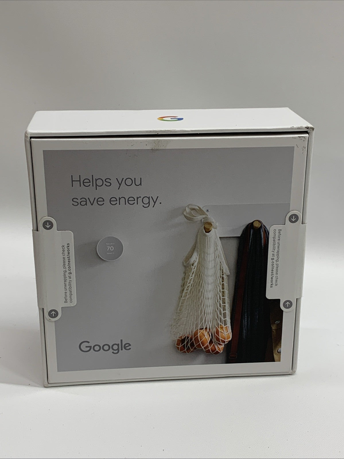 Google Nest Smart Thermostat Home Programmable Wifi Thermostat GA01334-US Snow
