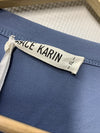 GRACE KARIN Womens Summer 3/4 Sleeve Casual Flowy Dress w/Pockets Size XL Blue