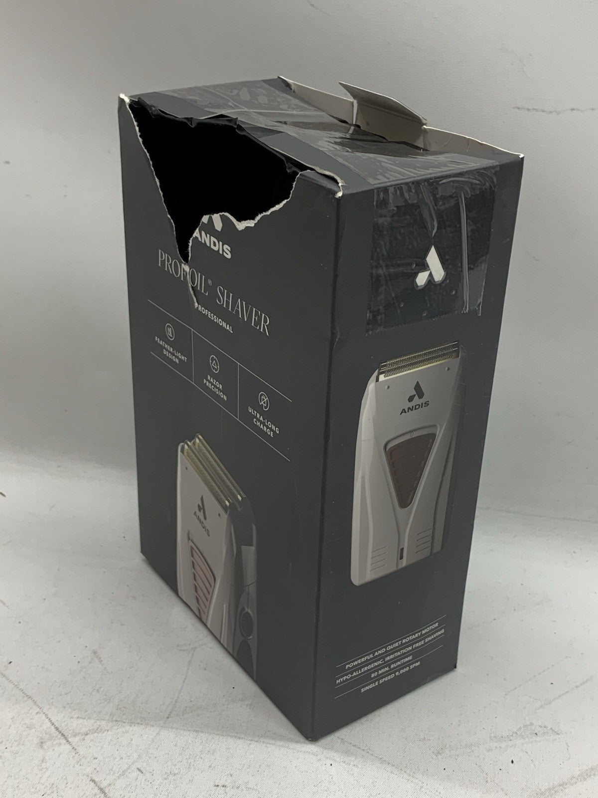 Andis Professional TS-1 Pro Foil Shaver Lithium Titanium with Charger, Gray