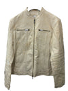 John Varvatos Men's Brando Leather Jacket Long Sleeve Size 56 with Chest Pocket