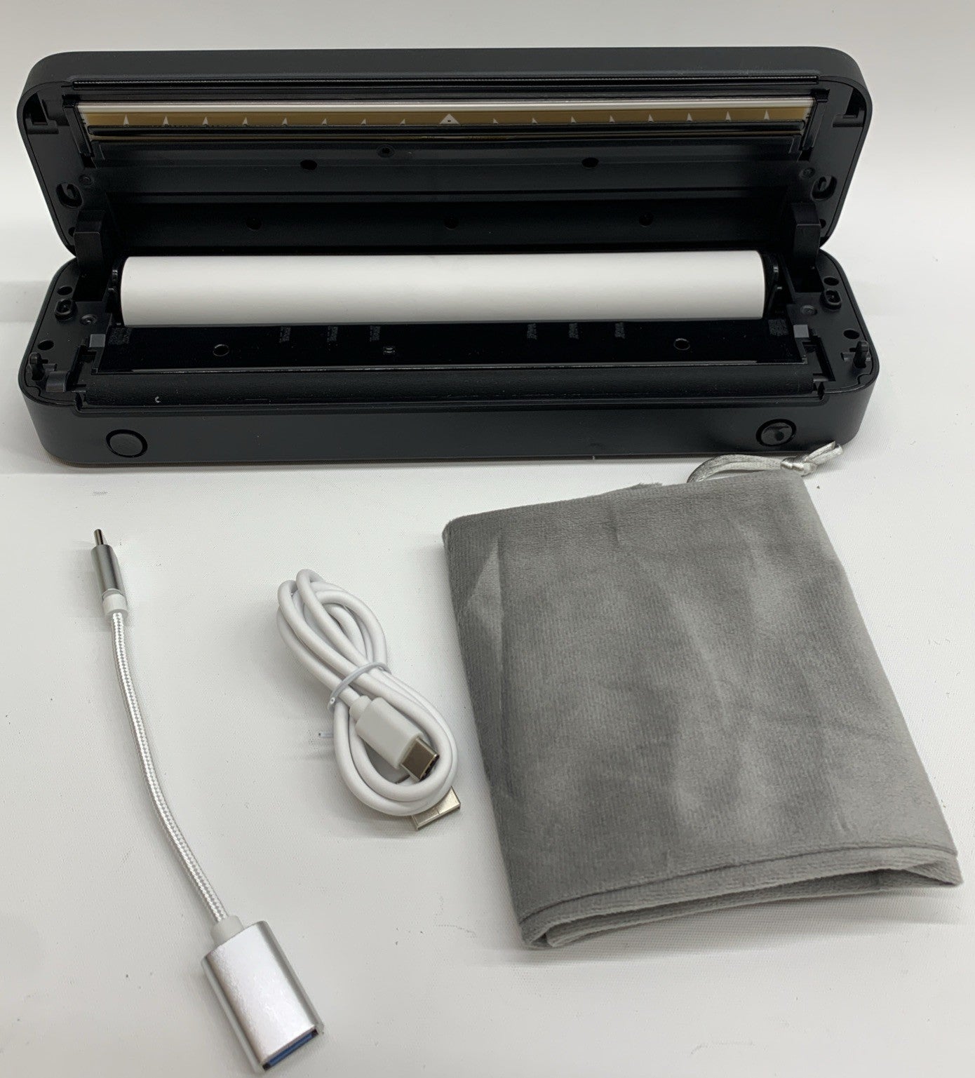 Portable Printer M833 Black for Travel Bluetooth Thermal Supports 8.5 x 11 Inch