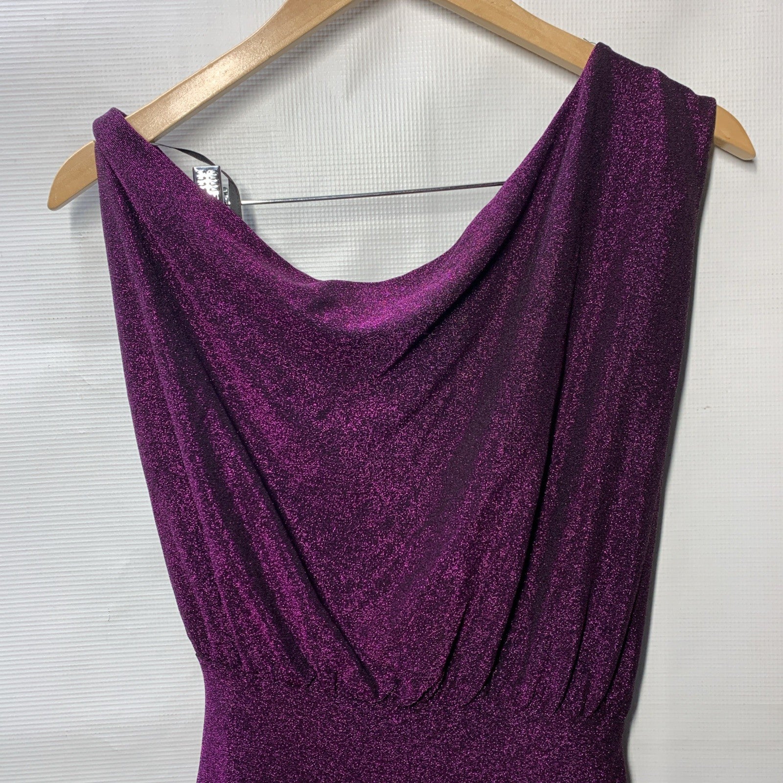 Petal & Pup Women's Santiago Off Shoulder Midi Party Cocktail Dress Small Purple