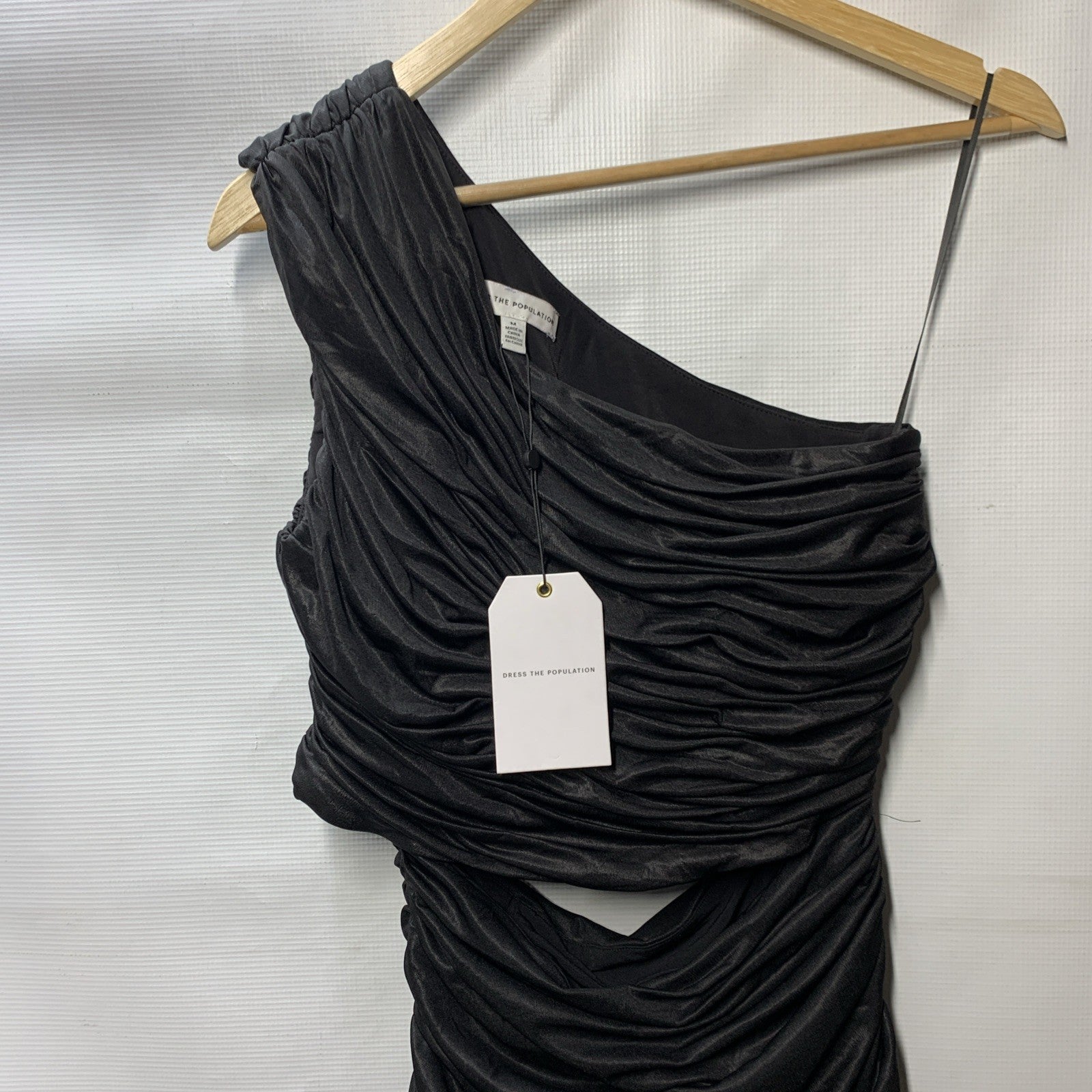Dress the Population Women's Roxanne Bodycon Party Mini Dress Black Size Medium