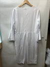 Hanna Nikole Church Dress Bell Sleeve Wrap Bodycon Pencil Midi Dress Size 2XL