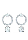 Women' Swarovski Stud Attract Circle 5563278 Earrings White Crystals Jewelry