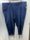 Avenue Size 30 Jeans Denim Skinny Stretch Pull On High Rise Jegging Med Wash