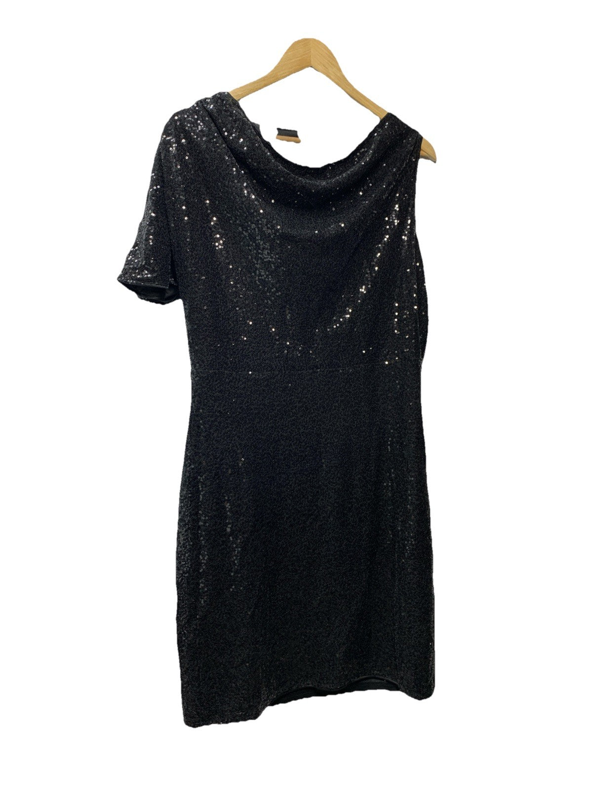 GRACE KARIN Women's Sequin Sparkly Glitter Party Club Dress One Shoulder Size L
