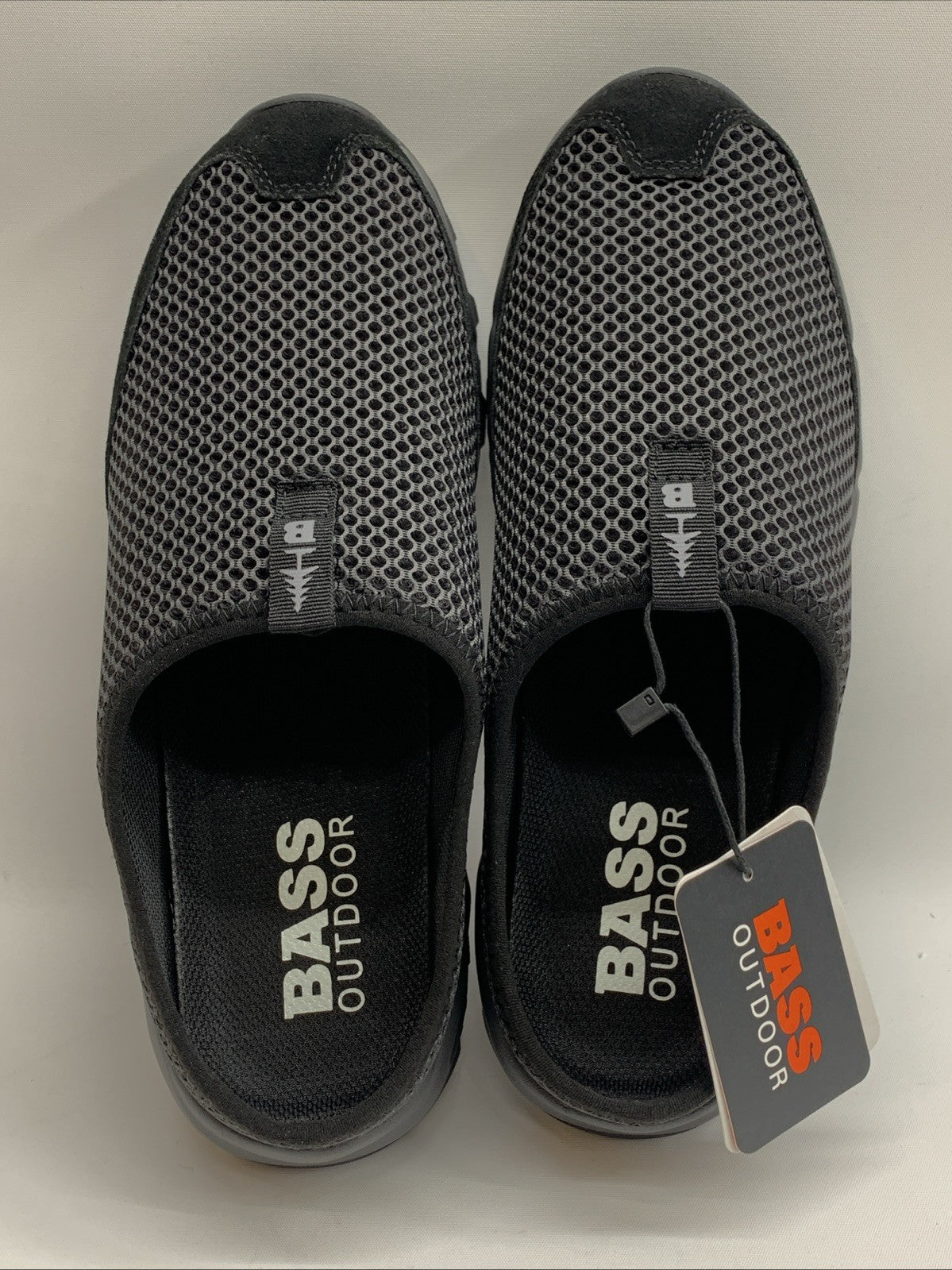 Bass Outdoor Women's -Auqua Mesh Slide / Slip On - Asphalt: BA22A310 Size 7.5