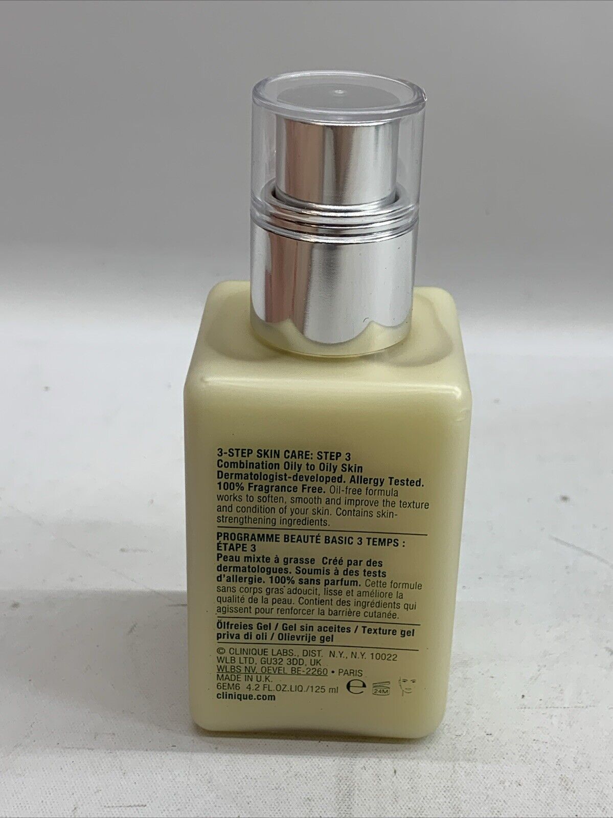 CLINIQUE Dramatically Different Moisturizing Gel 4.2 fl oz Oil Free & Non-Grab