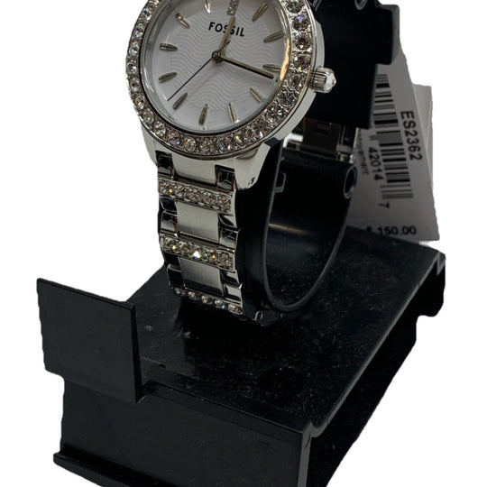 Fossil Women's Jesse Quartz Stainless Steel Three-Hand Watch with Box ES2362