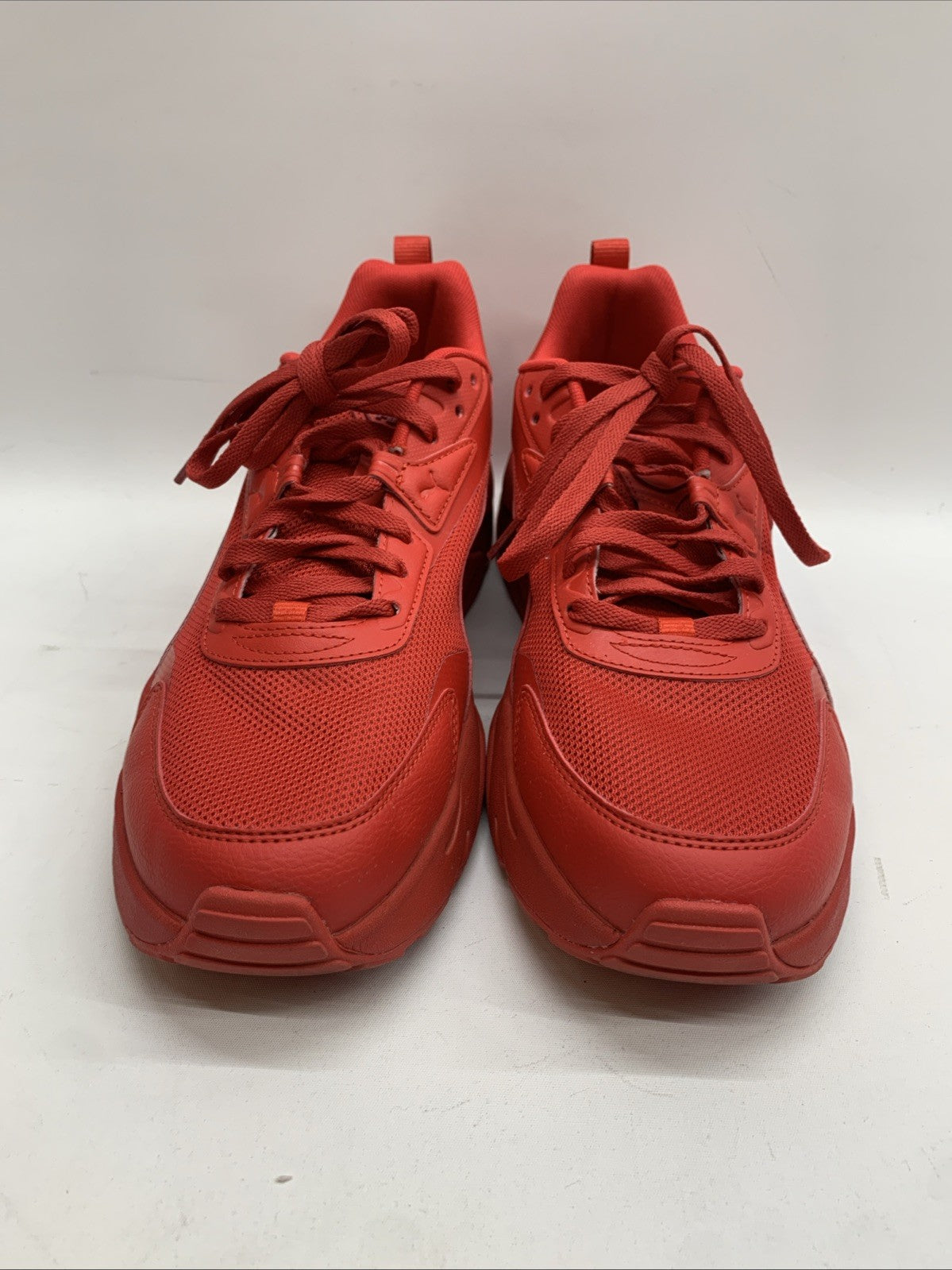 PUMA Men's VIS2K Red/Red Sneakers 392318-25 Size 11.5 Lace-up Classic Shoes