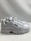 Fila Men's Strada Disruptor II Sneakers White US 14 Lace-up Shoes Lightweight