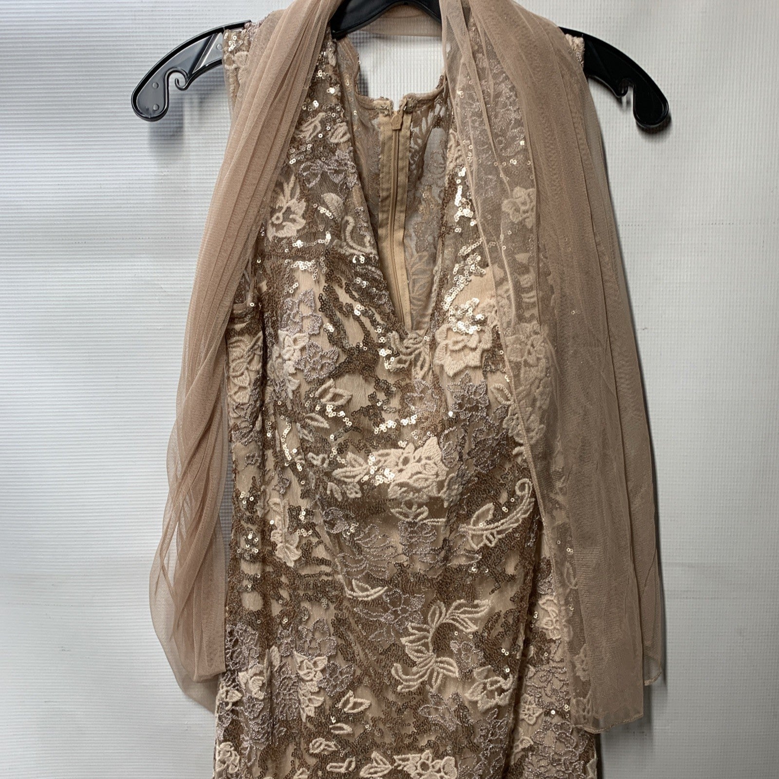 Alex Evenings Womens Long Fit and Flare Dress Godet Detail Size 12 Party/Coctail