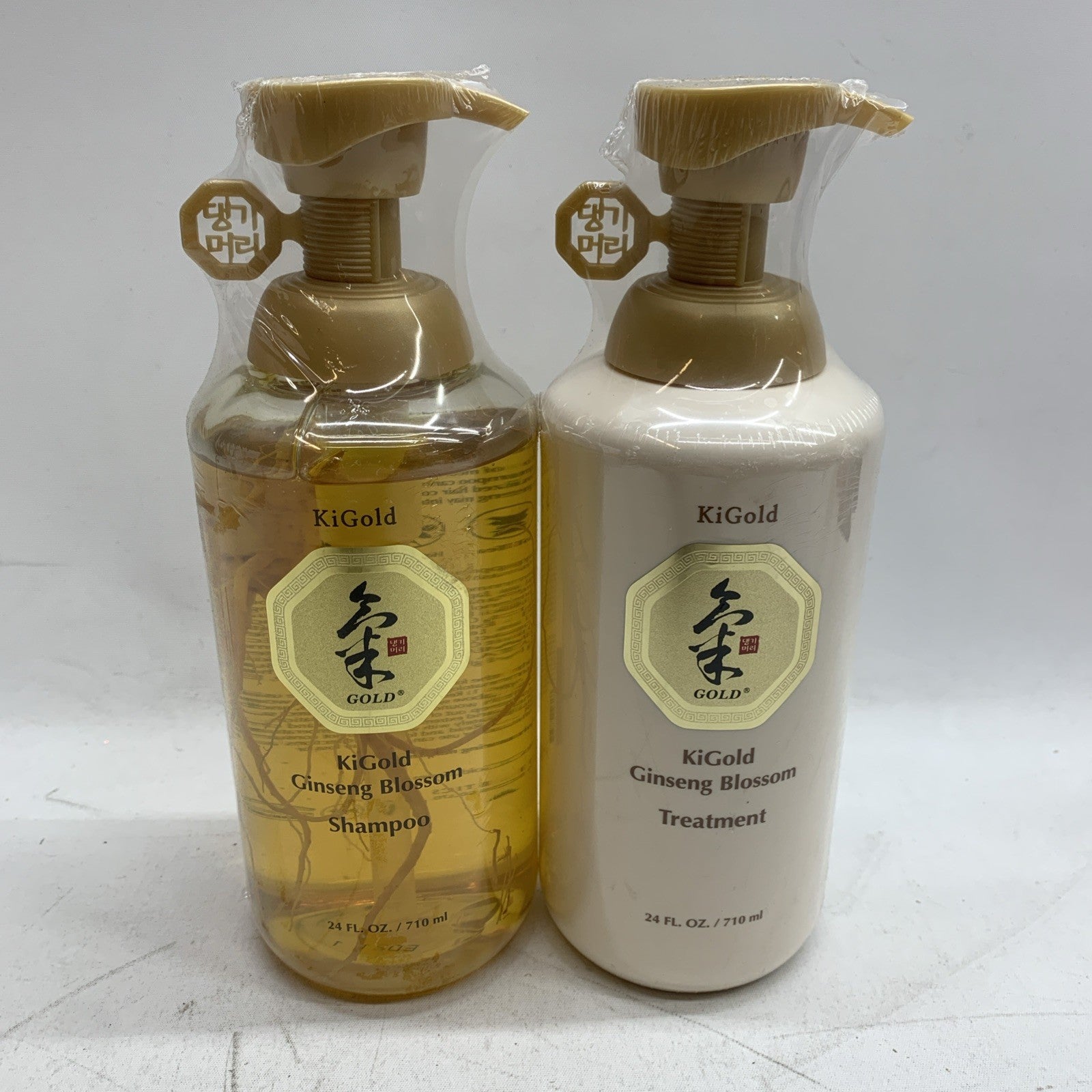 KiGold Gold Ginseng Blossom Shampoo & Treatment Set 24 fl.oz/710ml - 2 Pack