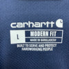 Carhartt Men's Micro Ripstop Chest Pocket Top Size L Short Sleeve Dark Blue