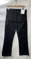 Joe's Jeans Women's The Callie Boot W/Raw Hem Size 29 Black Belt-loop DP2BLK5217
