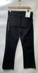 Joe's Jeans Women's The Callie Boot W/Raw Hem Size 29 Black Belt-loop DP2BLK5217