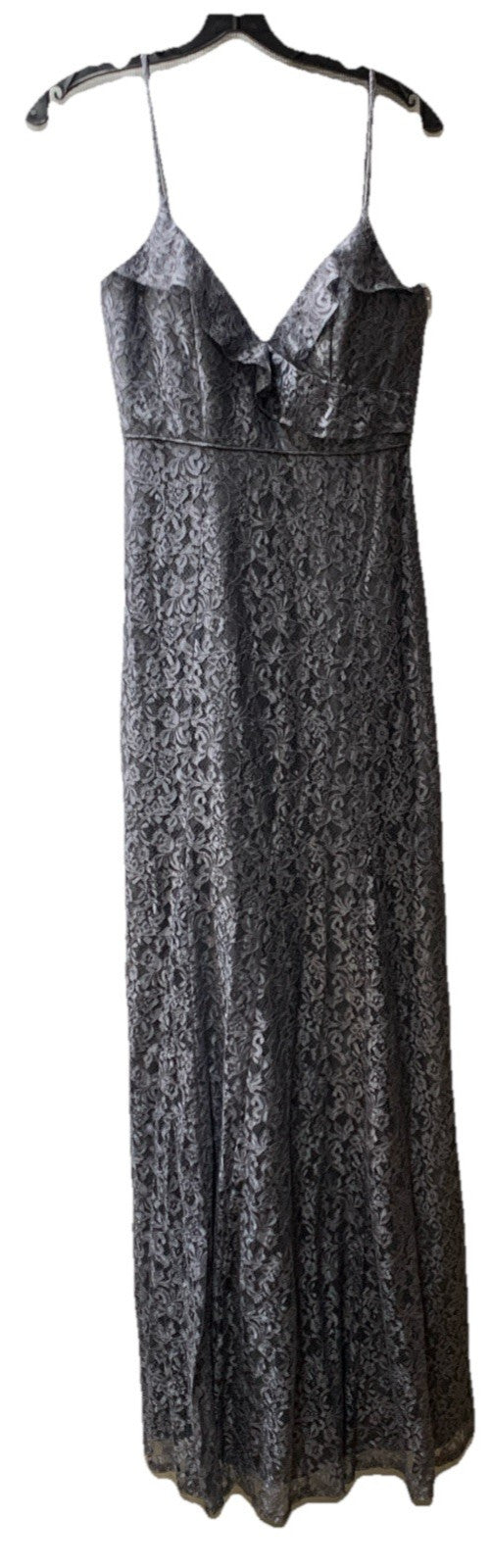 Jenny Yoo Women's One Size Waverly Lace Long Gown Dress Size 2 Spaghetti straps