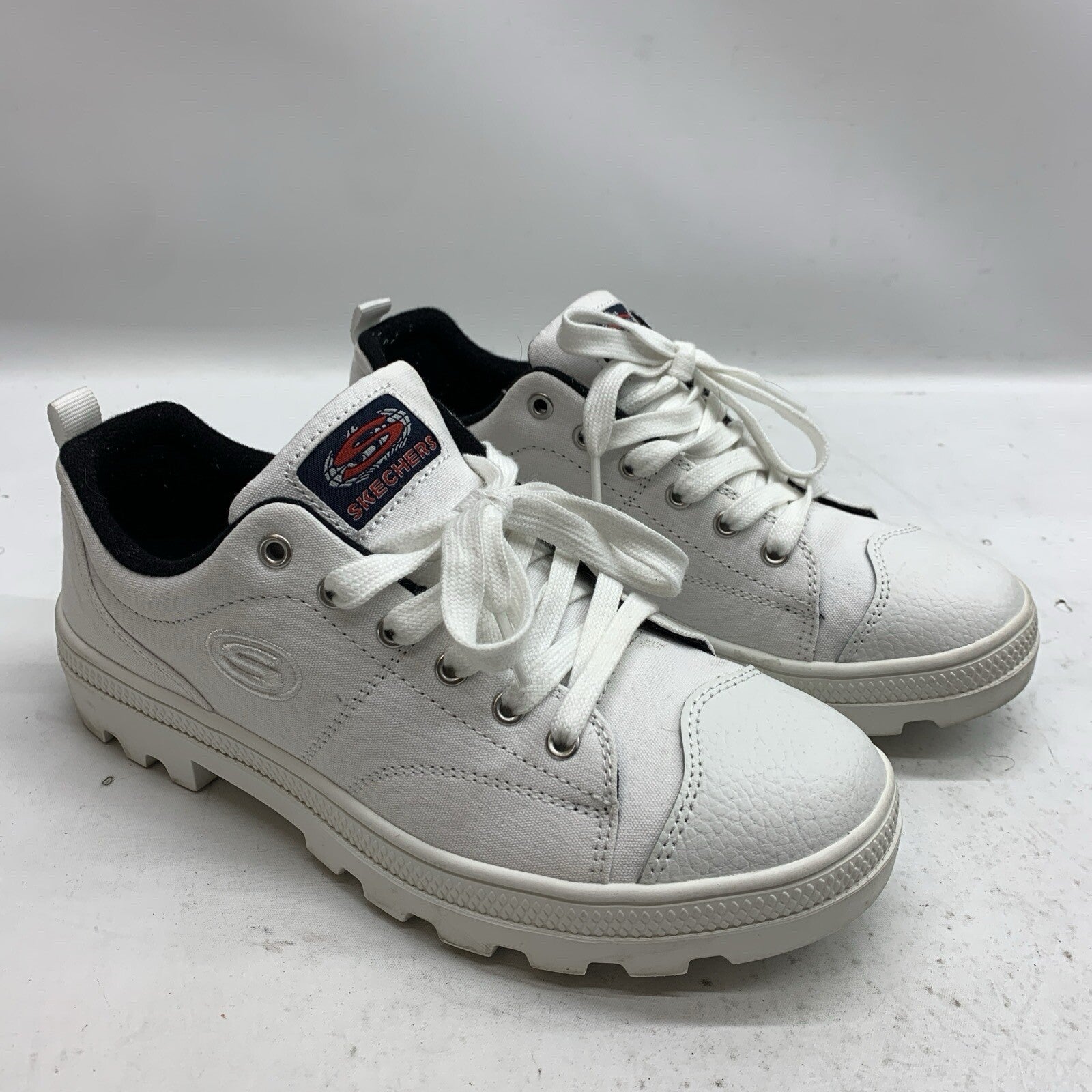 SKECHERS Women's Roadies-True Roots Sneaker White Size 9 Lace-up Shoes 74370/WHT
