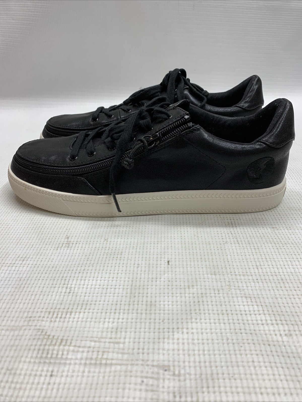 Billy Footwear Billy Classic Lace Low Black Shine Size 9 Shoe Lace-up Sneaker