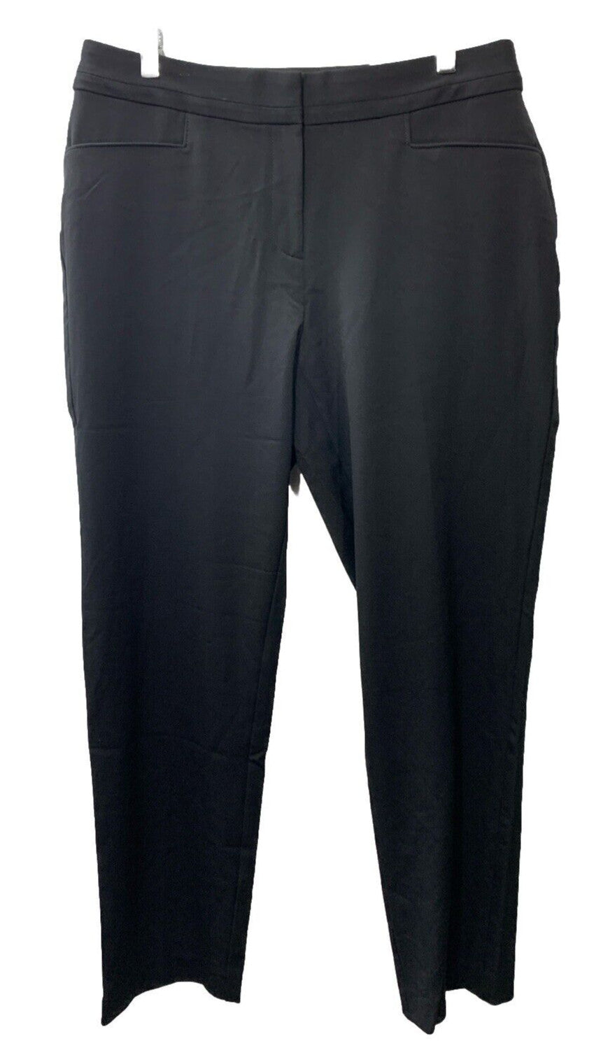 Rafaella Womens Petite Flat Front Black Dress Stretch Pants PRBS6339 Size 12p