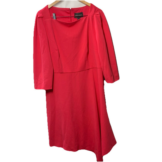 DONNA MORGAN Women's Stretch Formal Evening Casual Dress 3/4 Sleeve Size 14