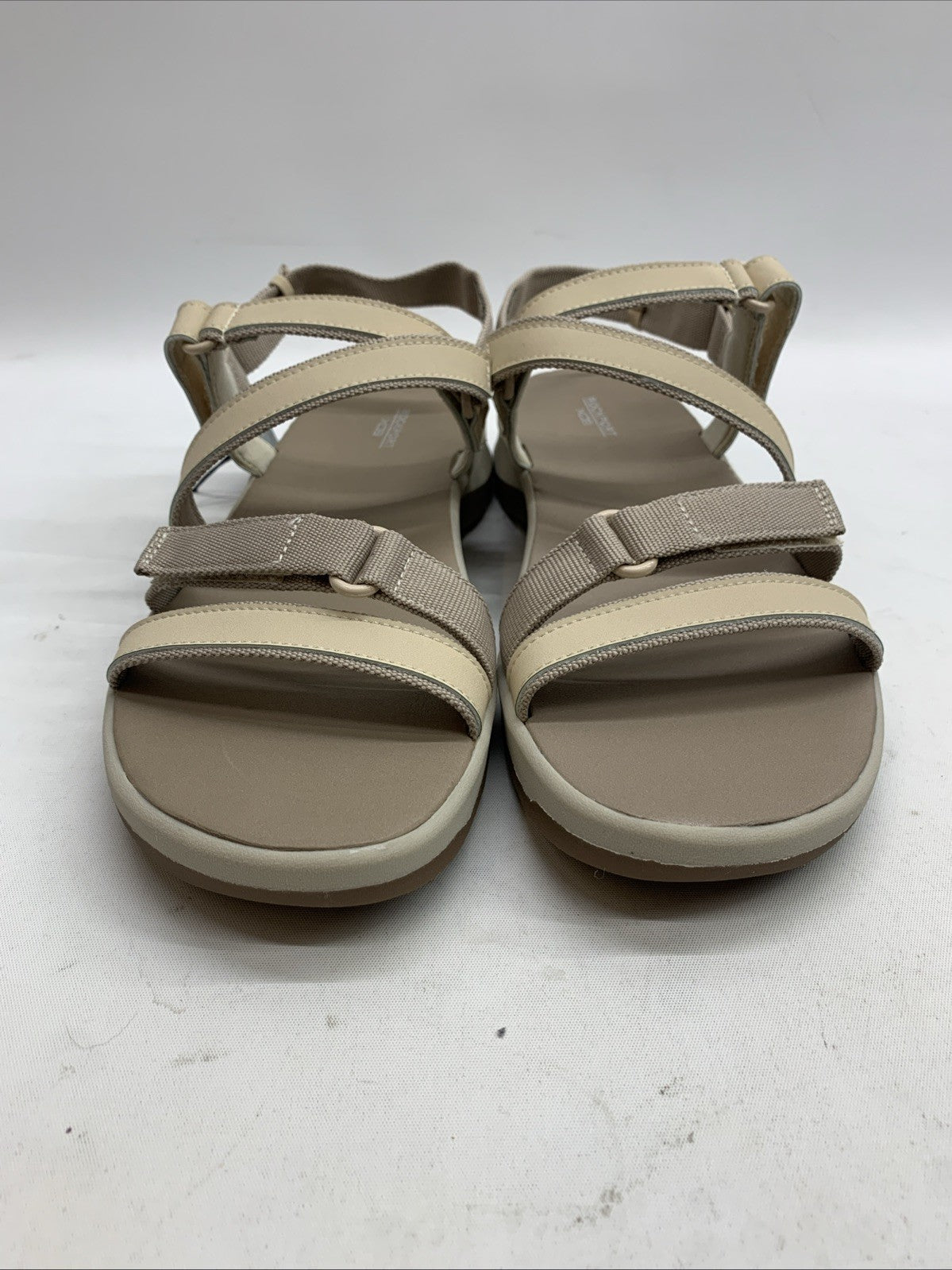 Rockport Trail Tech Sandals Women's 9.5 M Beige Vanilla Open Toe C18153 Buckle