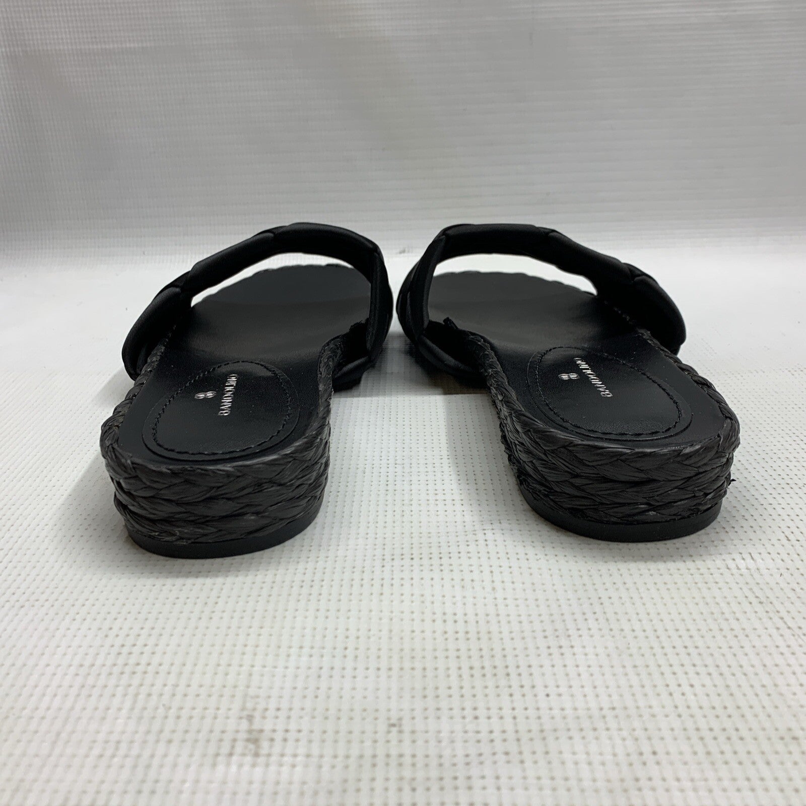 Bandolino Deedee Platform Sandal Black Size 10M Slipon Slipper BNDEEDEE2 Textile