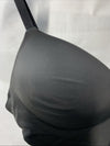 True & Co. True Everybody Boost Plunge Bra Women's Black Size M Wireless Push Up