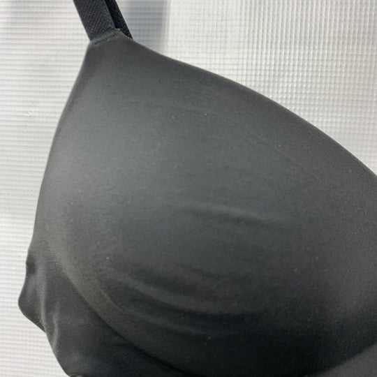 True & Co. True Everybody Boost Plunge Bra Women's Black Size M Wireless Push Up
