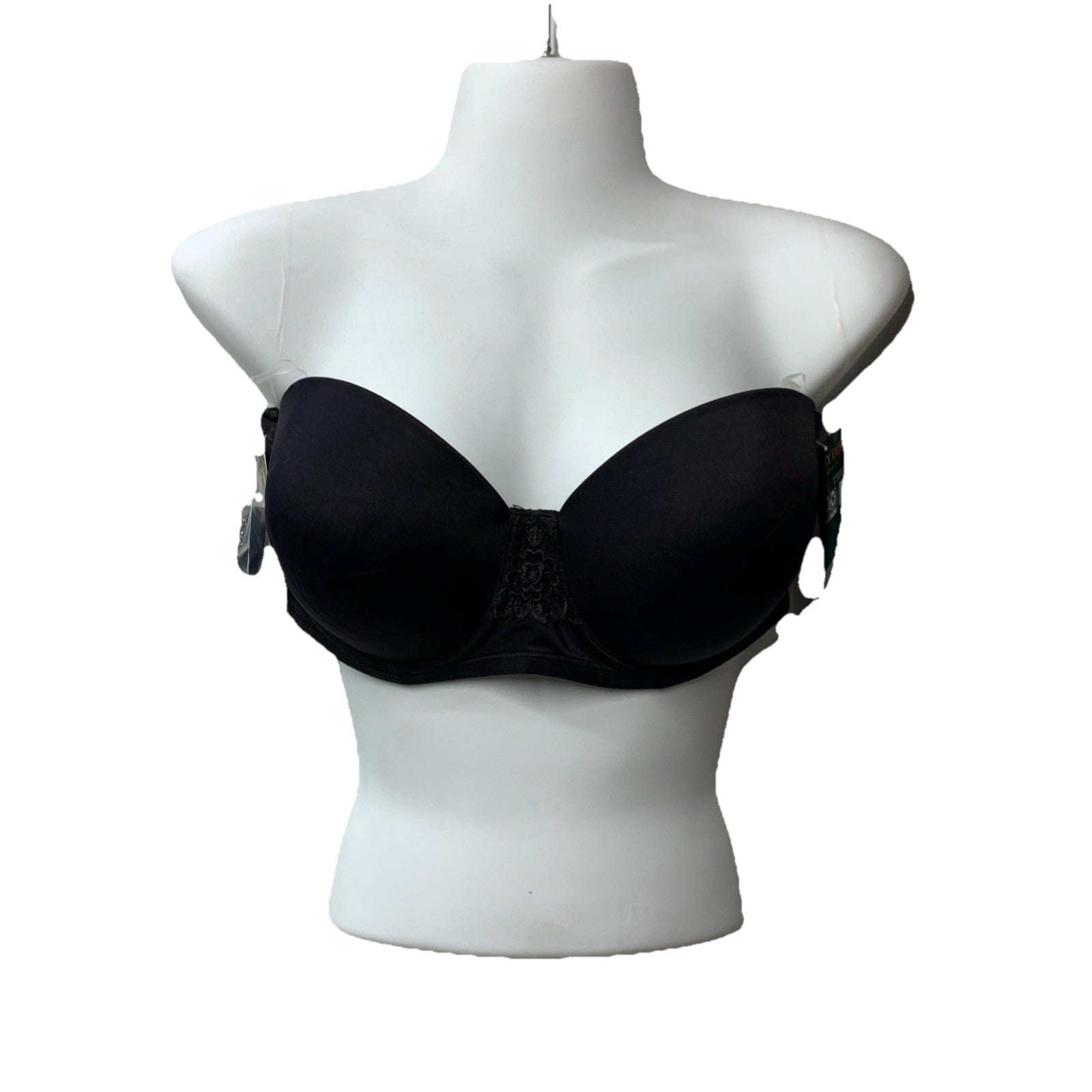 Vanity Fair Womens Beauty Back Strapless Full Figure Underwire Bra Black 38C