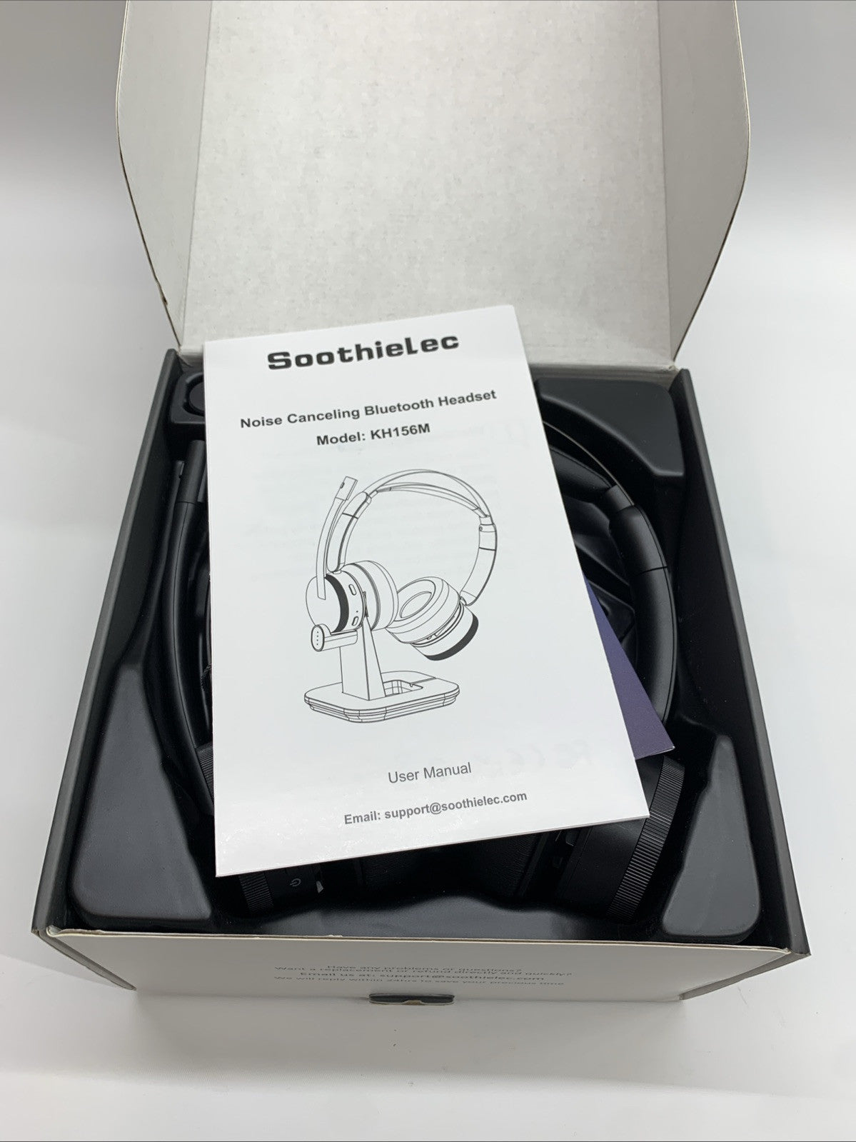 Soothielec Wireless Headset KH156M V5.2 Bluetooth Headset with Noise Canceling