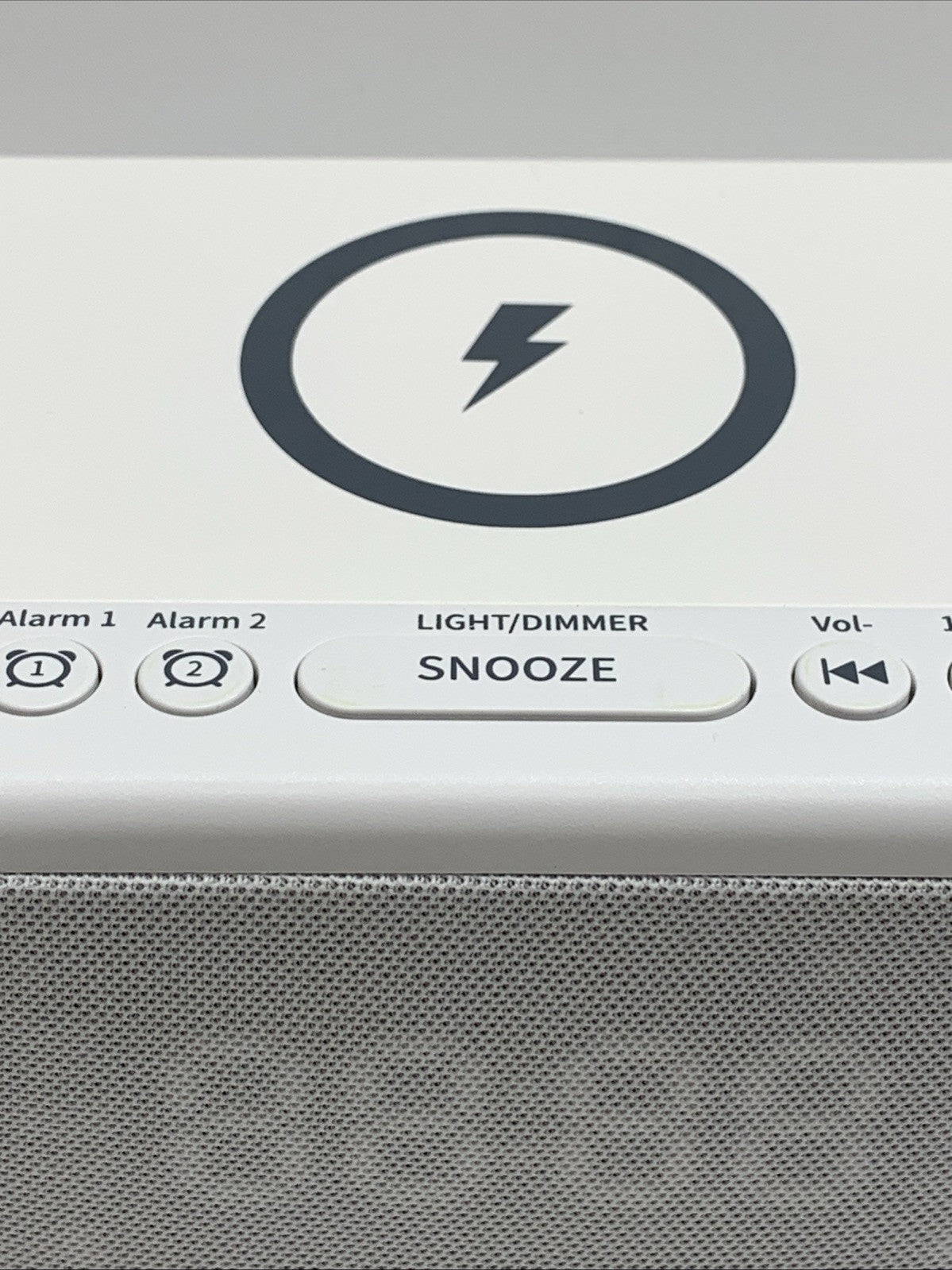 Alarm Clock Speaker Wireless Charger, Digital Alarm Clocks Bedrooms Bluetooth