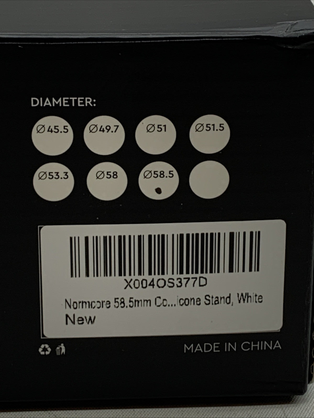 Normcore 58.5mm Spring-Loaded Coffee Tamper & Tamper Stand White Level Tamping