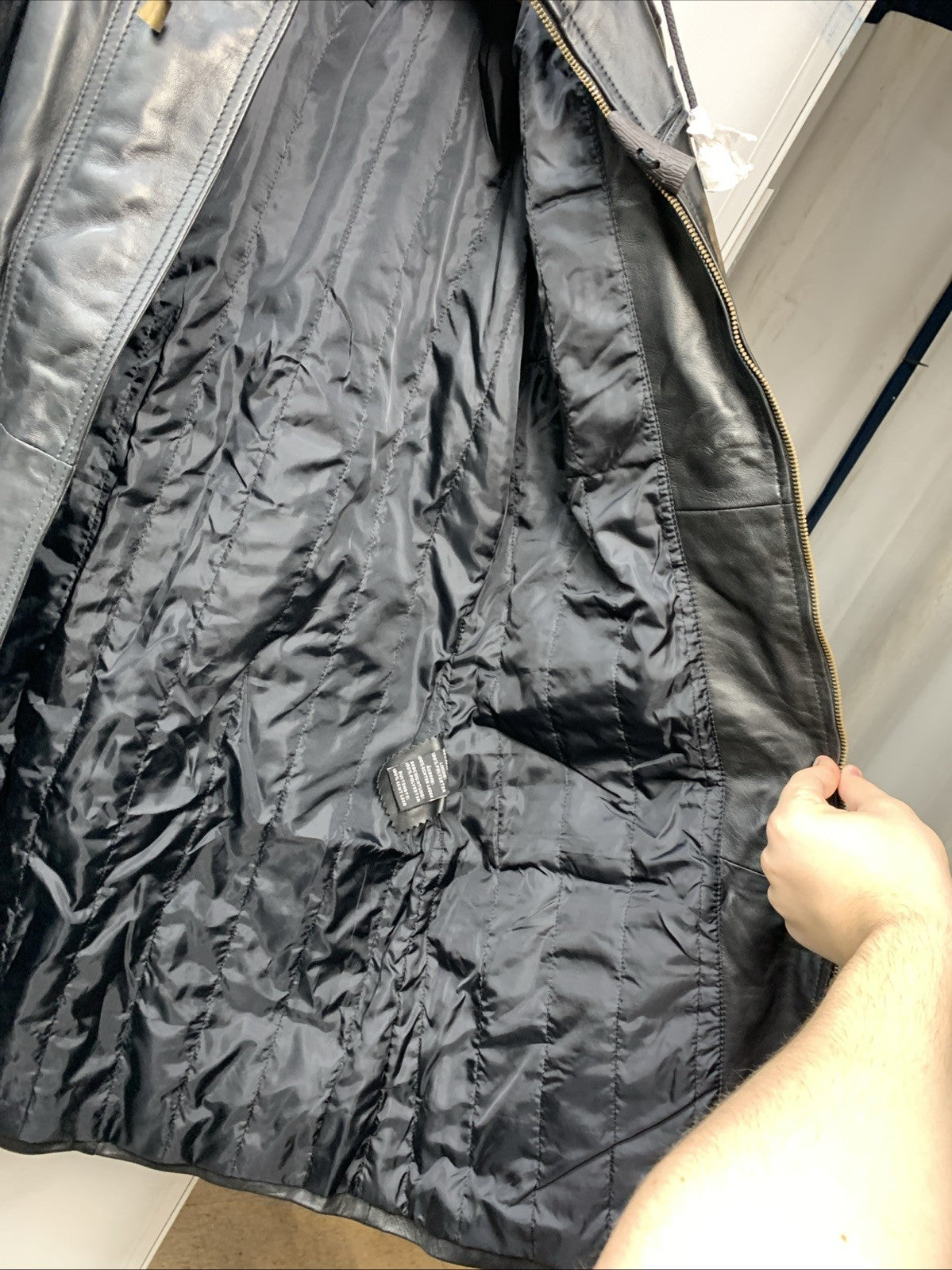 Decrum Leather Coat Women Real Lambskin Stylish Leather Coat Size Long Sleeve