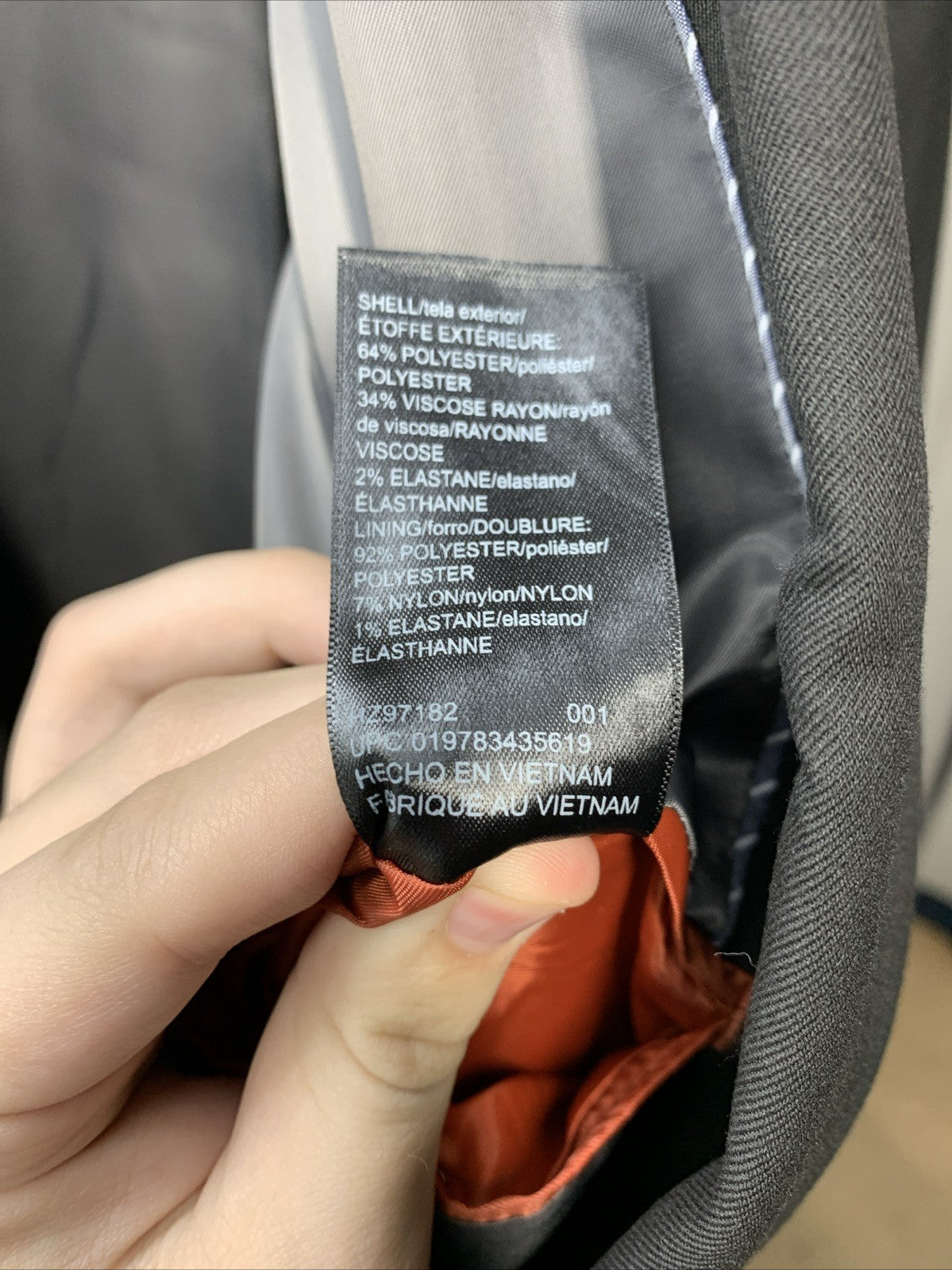 Haggar Men’s JMH Premium Stretch Jacket Size 54L Black Long Sleeve Tailored Fit