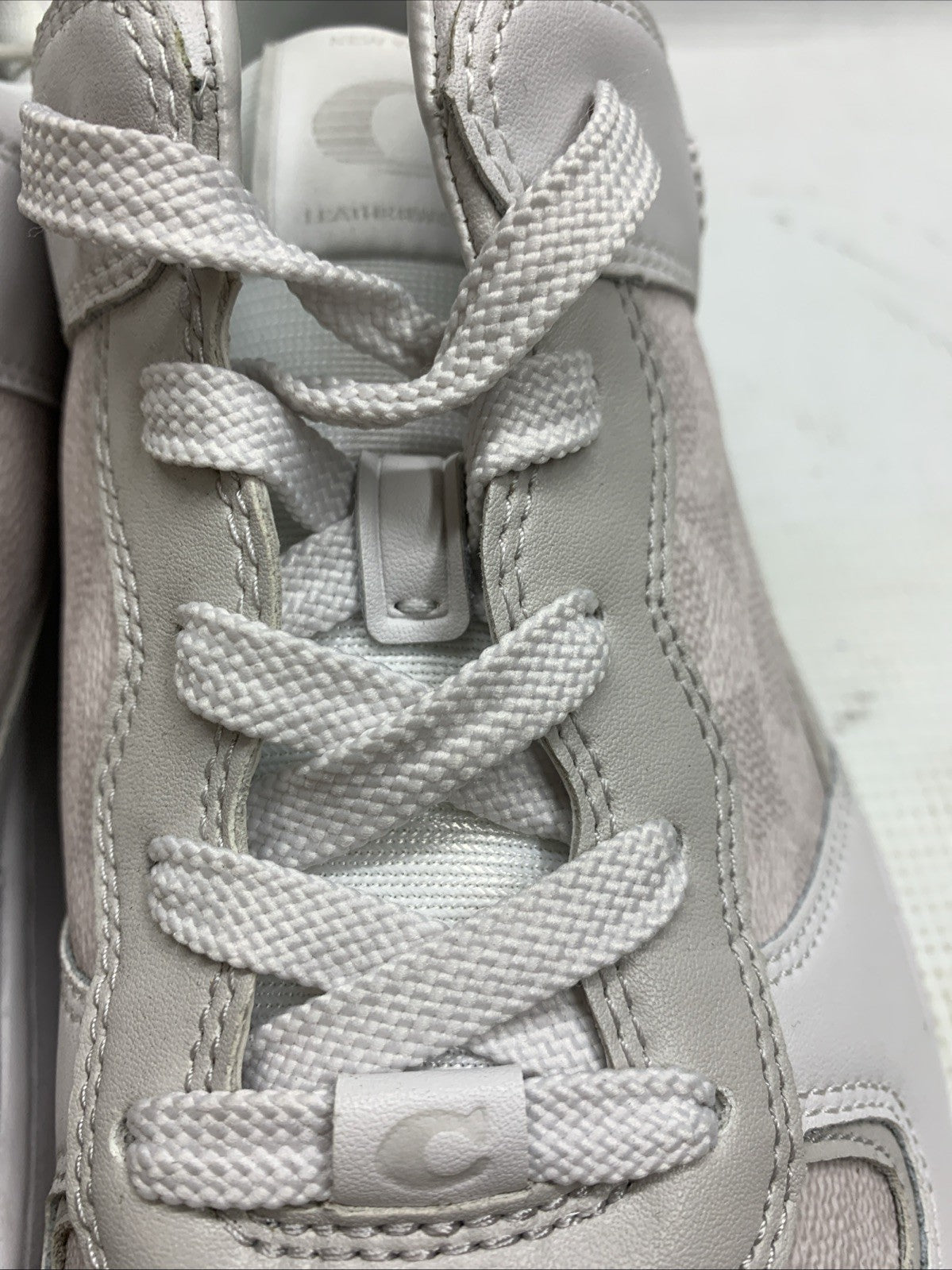 COACH Women’s C201 CR937 Sneakers 11.5D Optic White Lace-up Shoes for Walking