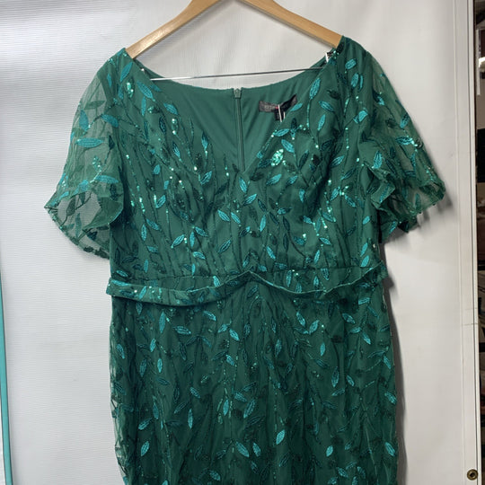 Ever-Pretty Women's Mermaid Formal Party Evening Dress Sequins V-Neck Size 18